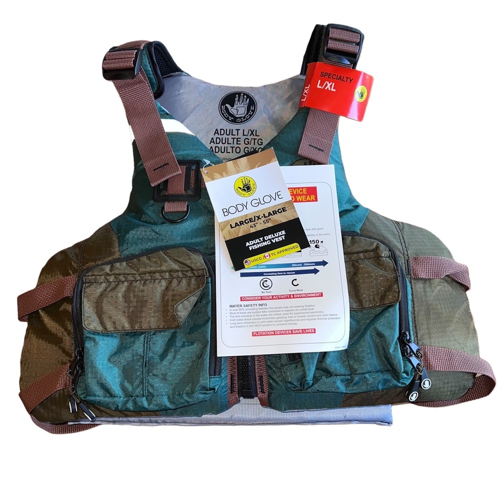 🌟NWT🌟 Body Glove Adult Deluxe Fishing Vest
